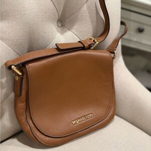 Michael Kors Camel Saddle Style Crossbody Bag